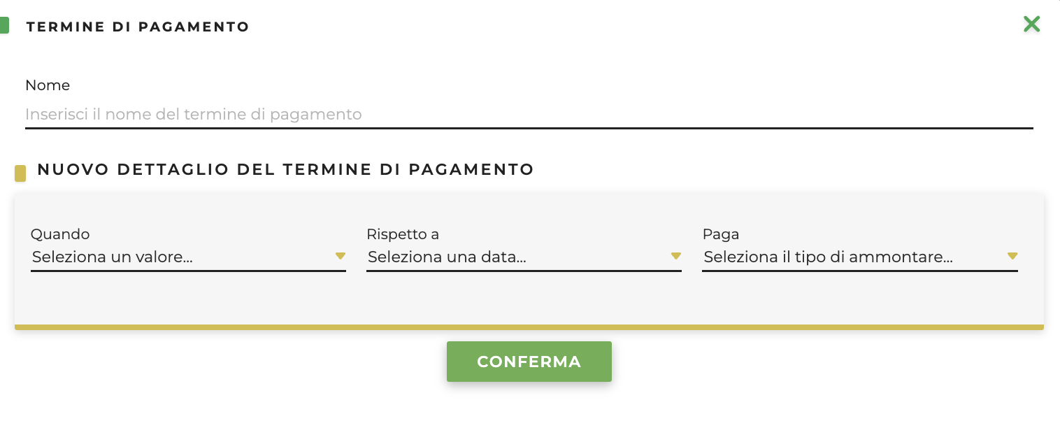 nuovo termine di pagamento